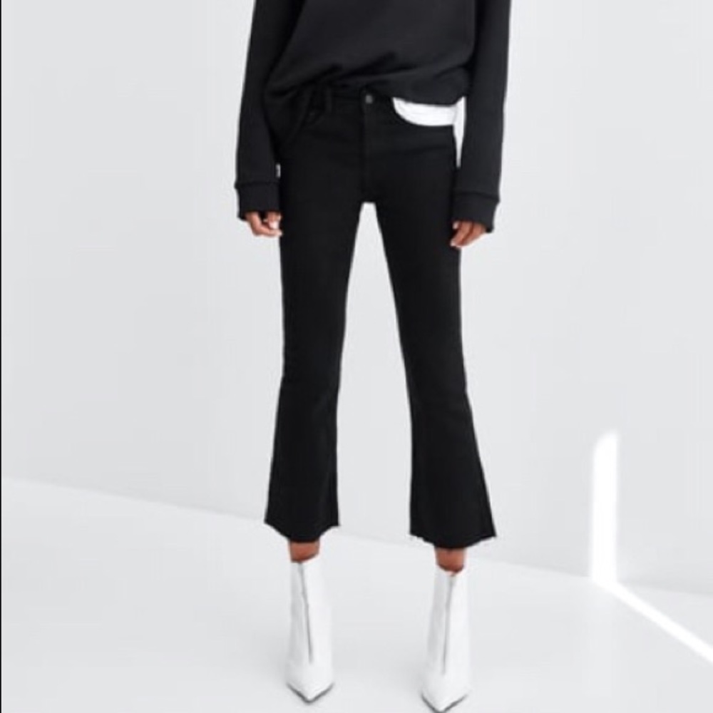 Zara mid flare jeans worn 2 times